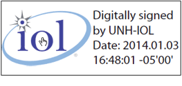 UNH-IOL signature badge