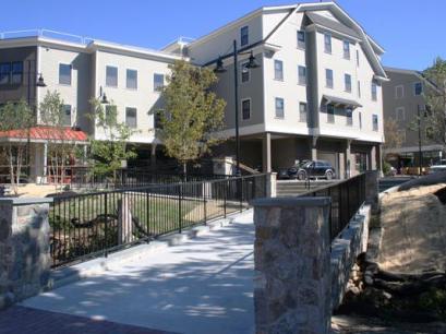 View of Madbury Commons from the pedestrian bridge