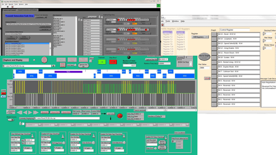 Screenshot of our auto-negotiation testing software