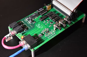 Photo of our auto-negotiation circuit board